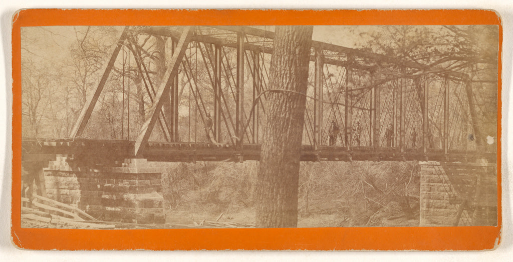 Unknown maker, American:[K.C.B. & S.F. R.R. Bridge over Neos, Poster Print Wall Art
