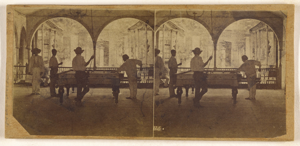 Unknown:[Billiard Saloon, Havanna (sic) Cuba], Poster Print Wall Art