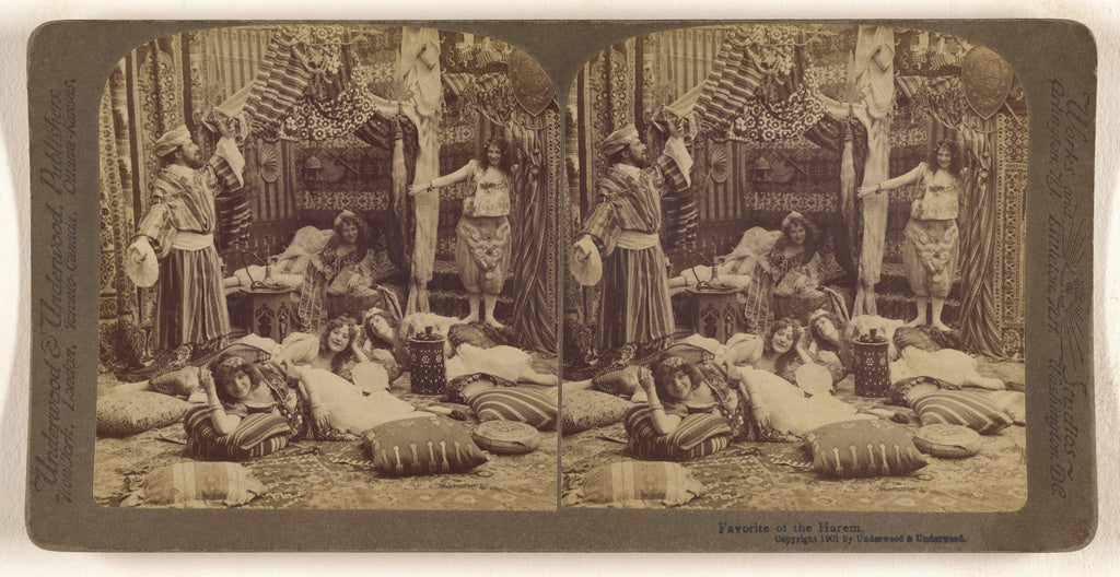 Underwood & Underwood:Favorite of the Harem., Poster Print Wall Art