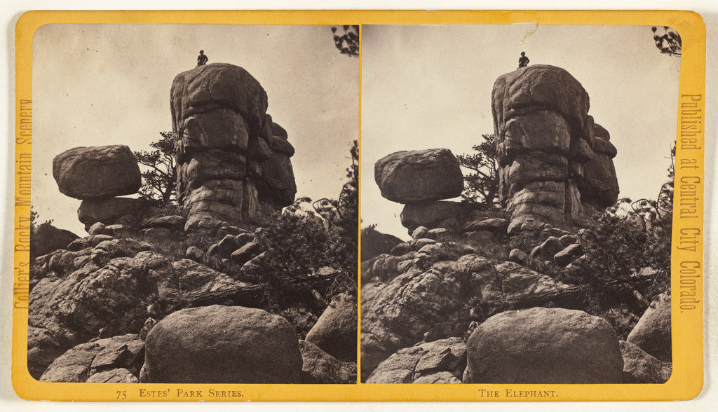 Joseph Collier:Estes' Park Series. The Elephant., Poster Print Wall Art