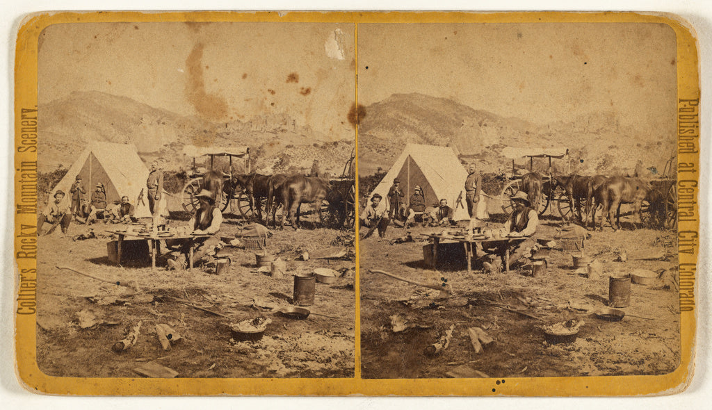 Joseph Collier:Manitou Series - Camping Among The Foot-Hills, Poster Print Wall Art