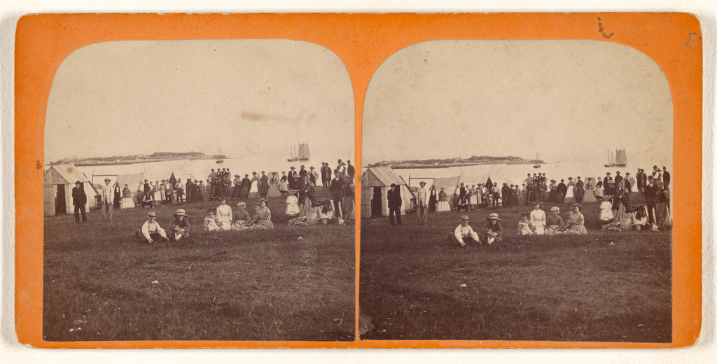 Simon Towle:[Scene at Marblehead Beach, Lowell, Mass.], Poster Print Wall Art