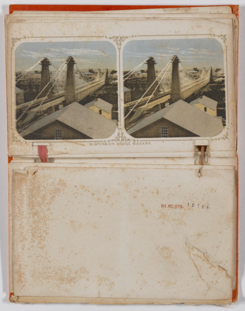 Unknown:Suspension Bridge Niagara., Poster Print Wall Art