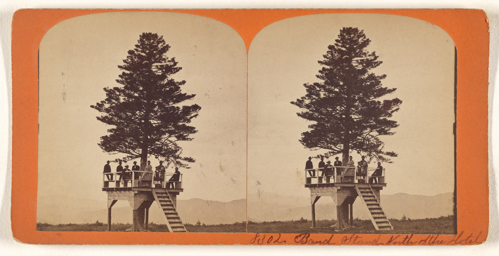 Unknown maker, American:[Band Stand. North of the Hotel], Poster Print Wall Art