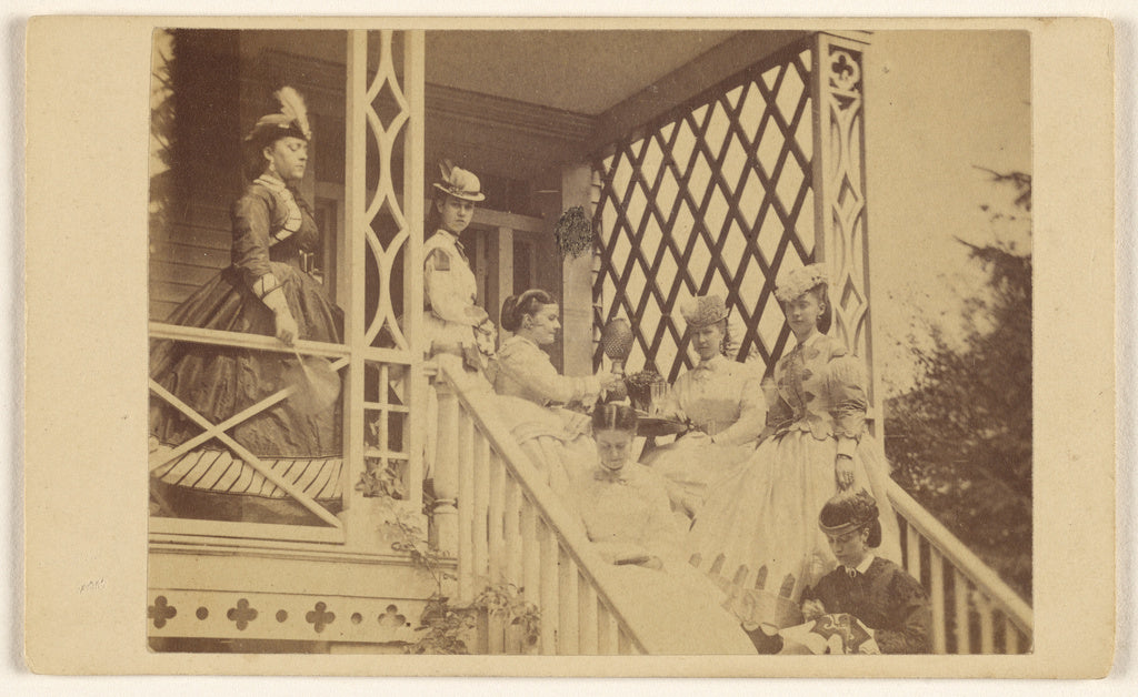 George P. Critcherson:[Seven women either seated or standing, Poster Print Wall Art
