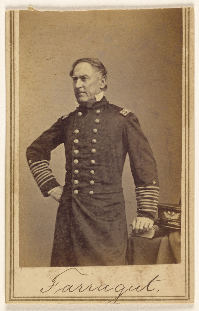 Mathew B. BradyAttributed to:Admiral [David Glasgow] Farragu, Poster Print Wall Art