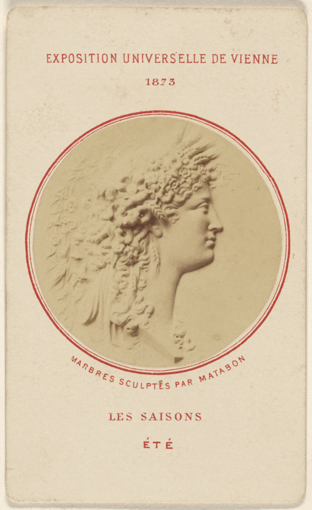 Unknown maker, French:Les Saisons. Ete. Marbres Sculptes Par, Poster Print Wall Art