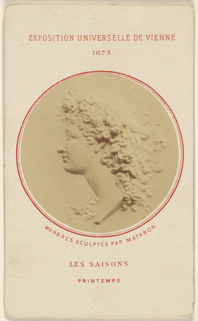 Unknown maker, French:Les Saisons. Printemps. Marbres Sculpt, Poster Print Wall Art