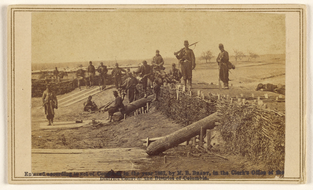 Barnard & Gibson:Fortifications on the Heights of Centrevill, Poster Print Wall Art