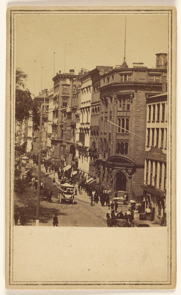 Edward and Henry T. Anthony & Co.:[Broadway from Wall St. No, Poster Print Wall Art