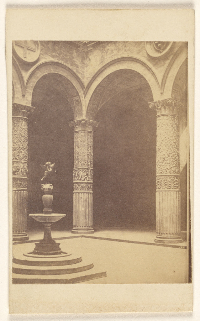Fratelli Alinari:[Unidentified interior of arches, columns a,16x12