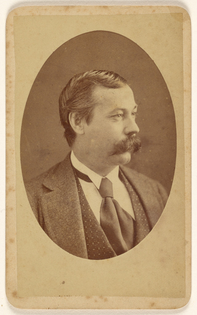 J. J. Abbott:[Man in 3/4 profile, printed in quasi-oval styl, Poster Print Wall Art