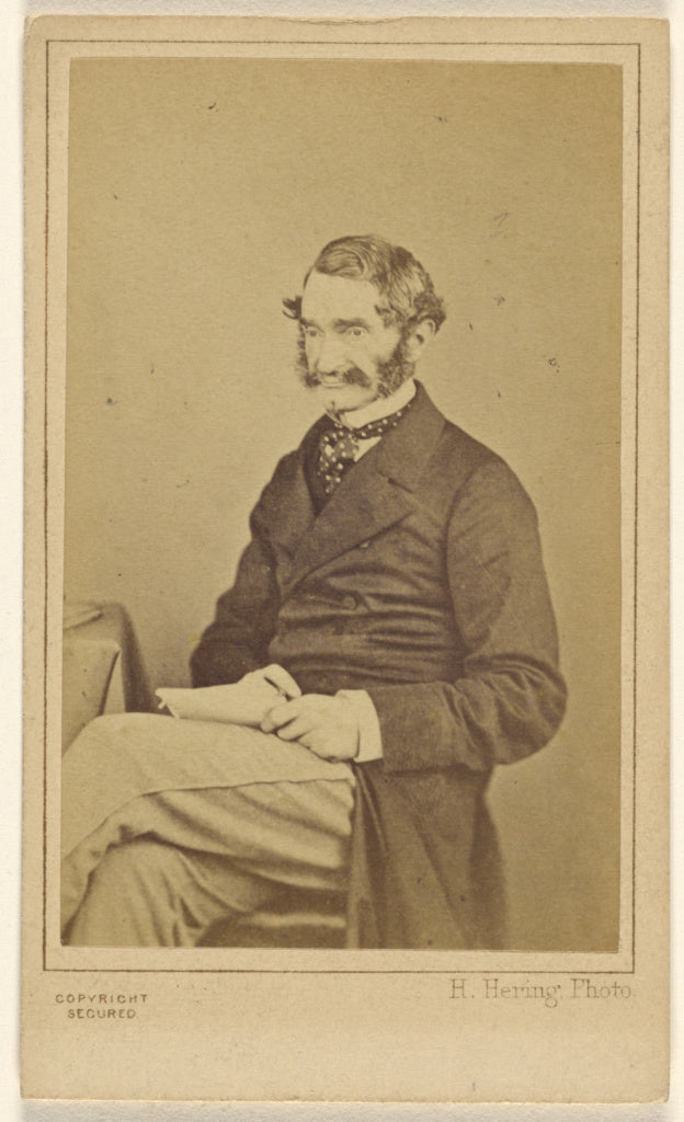 Henry Hering:[Man with moustache and muttonchops, seated], Poster Print Wall Art