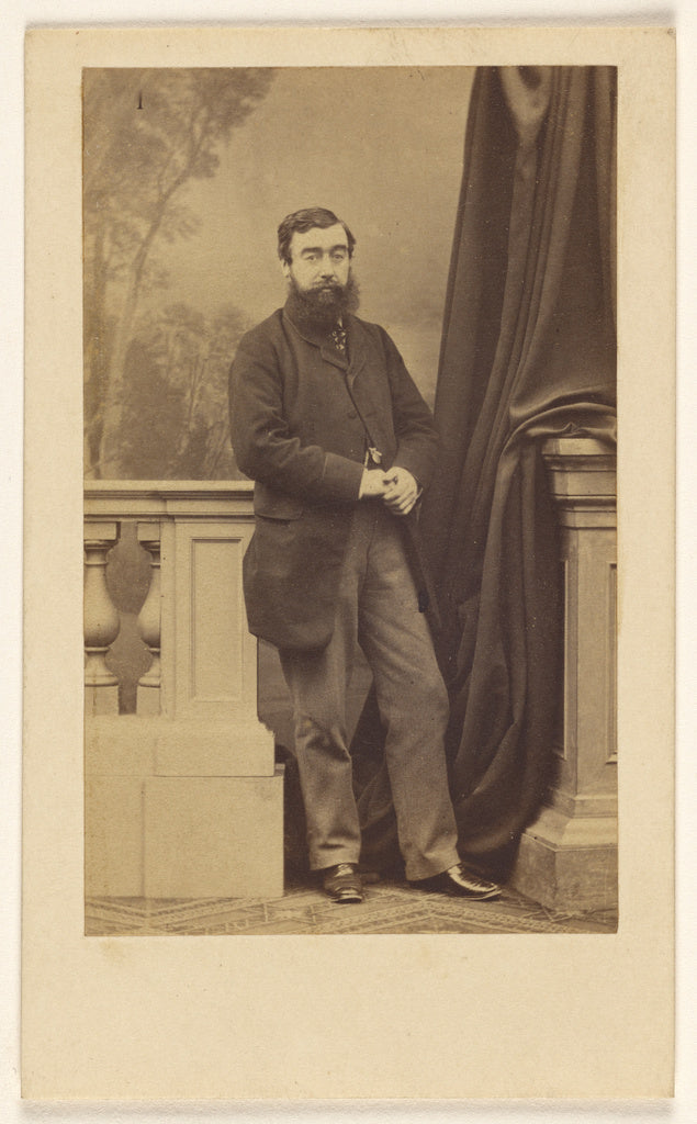 Antoine Claudet:[Full-bearded man, standing], Poster Print Wall Art