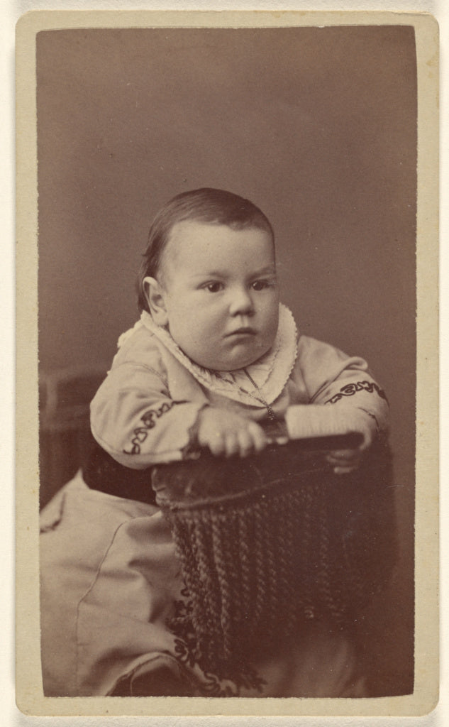 Alexander Hesler:[Baby posed in chair], Poster Print Wall Art