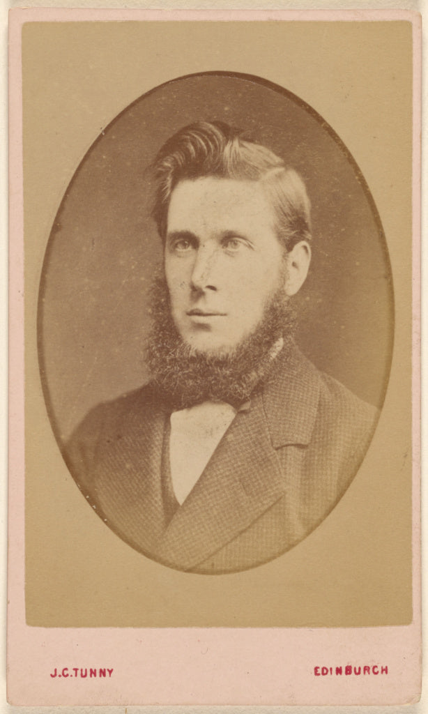 James G. Tunny:[Unidentified bearded man sans moustache, in ,16x12