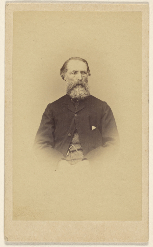 Augustus Edwin Scales:[Unidentified bearded man, in vignette,16x12"(A3)Poster