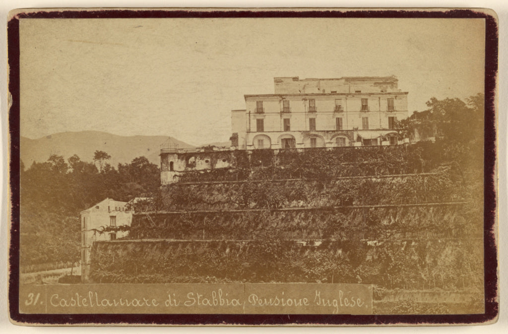 Unknown maker, Italian:Castellanmare di Stabbia Pensione Gug, Poster Print Wall Art