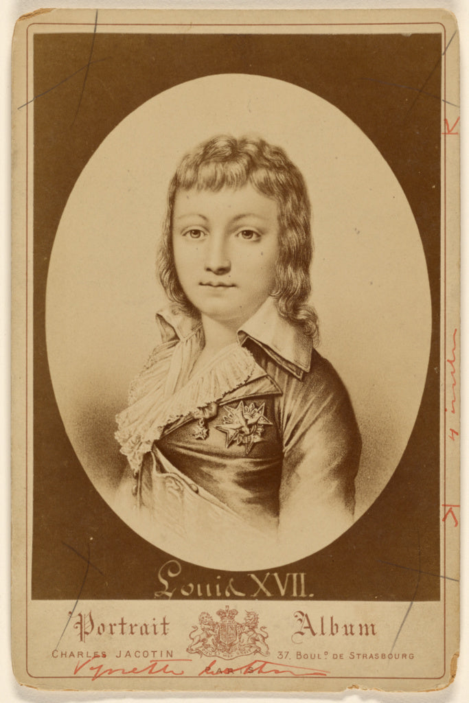 Charles Jacotin:[Copy of an engraving of Louis XVII], Poster Print Wall Art