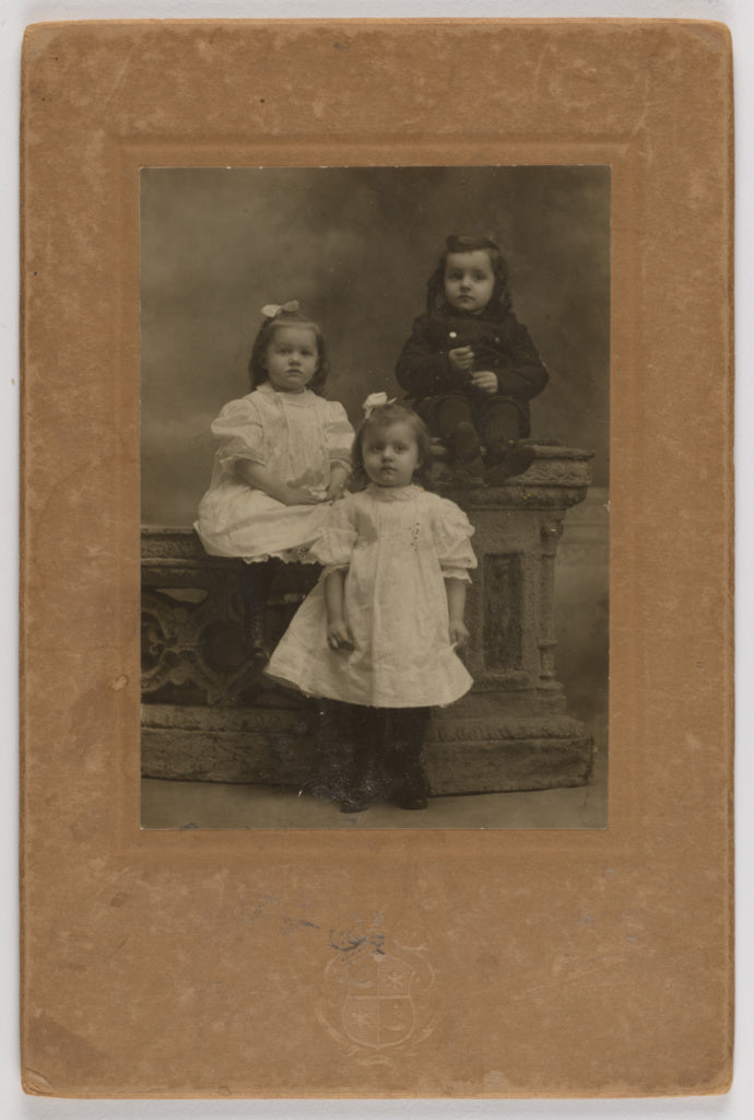 Gilmore:Grace & Gladys Brady, age 3 years [and] Charley W. C, Poster Print Wall Art