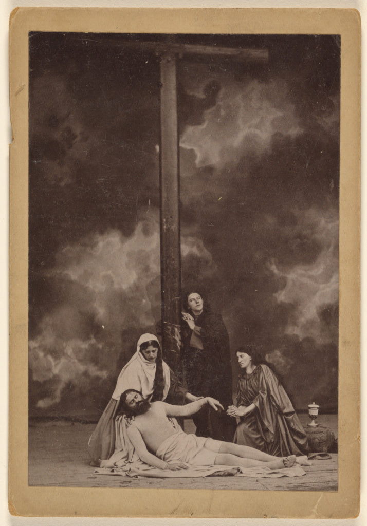 Unknown maker, German:[Scene from the "Passion Play"]/Passio, Poster Print Wall Art
