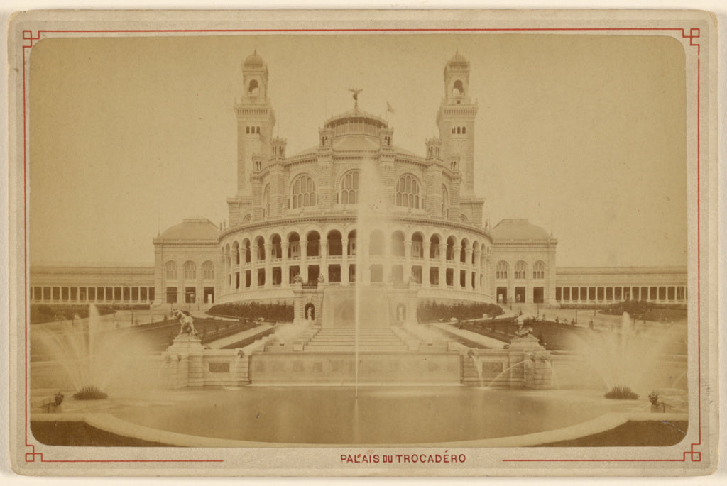 Unknown maker, French:Palais du Trocadero, Poster Print Wall Art