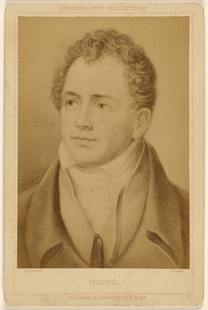 Stroeffer & Kirchneror:[Thomas] Moore (copy of a painting), Poster Print Wall Art