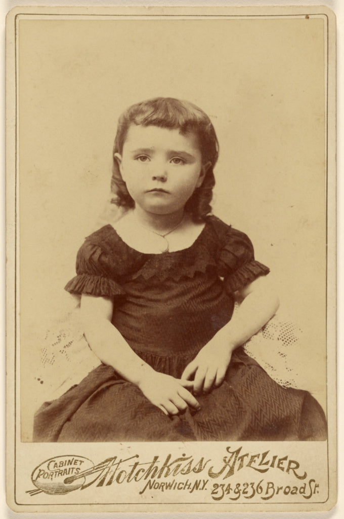Hotchkiss:[Little girl, seated], Poster Print Wall Art