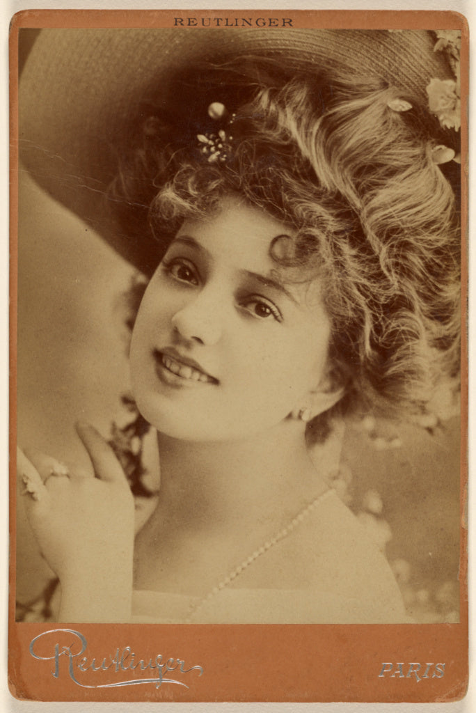 Emile Auguste Reutlinger:Marguerite Bresil, Poster Print Wall Art