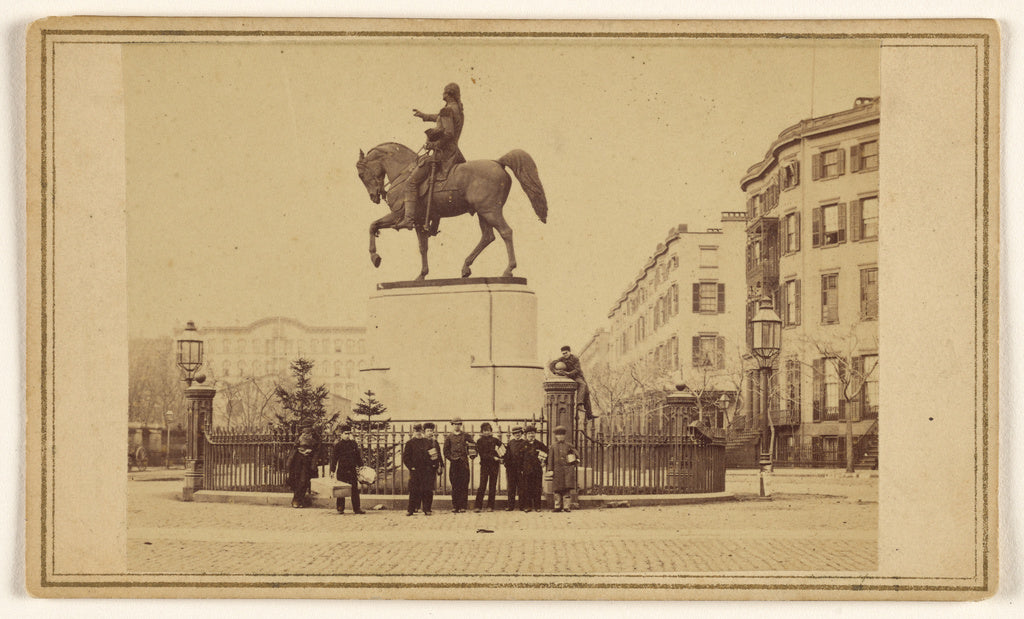 Edward and Henry T. Anthony & Co.:Statue of Washington, Unio, Poster Print Wall Art