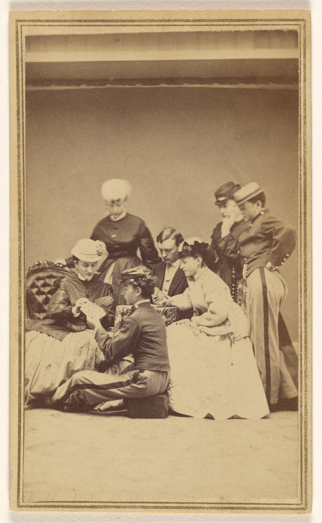 Andrews:[Theatrical group scene of card playing],16x12
