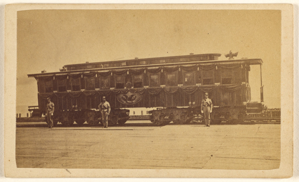 Samuel Montague Fassett:[Railroad car carrying Abraham Linco, Poster Print Wall Art