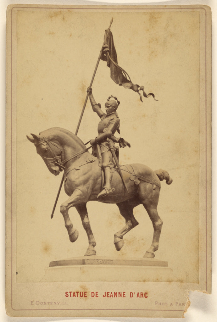E. Dontenvill:Statue de Jeanne D'Arc [by E. Fremiet], Poster Print Wall Art