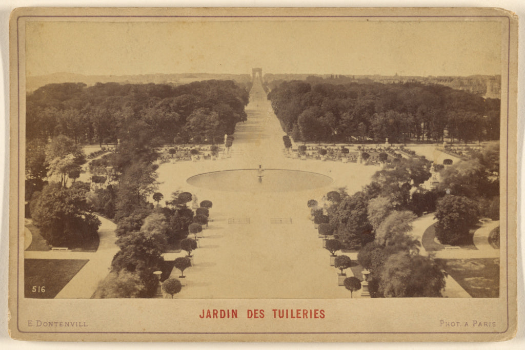 E. Dontenvill:Jardin Des Tuileries, Poster Print Wall Art