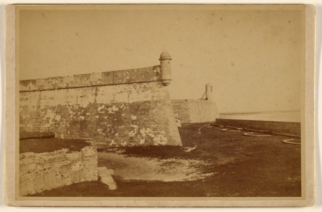 Unknown maker, American:Fort Marion St. Augustine, looking n, Poster Print Wall Art