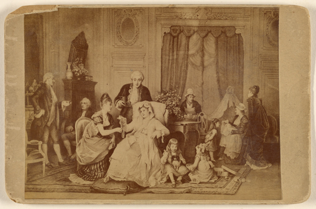 Unknown:[Copy of an unknown work of art: a woman seated, wit, Poster Print Wall Art