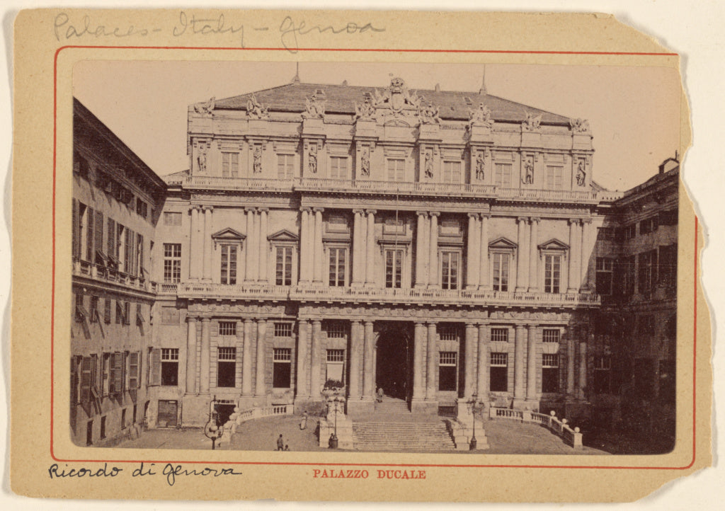 Unknown maker, Italian:Palazzo Ducale [at Genoa, Italy], Poster Print Wall Art