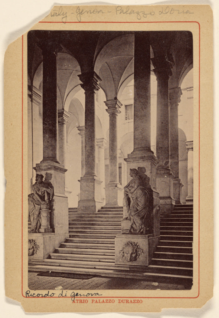 Unknown maker, Italian:Atrio Palazzo Durazzo [at Genoa, Ital, Poster Print Wall Art