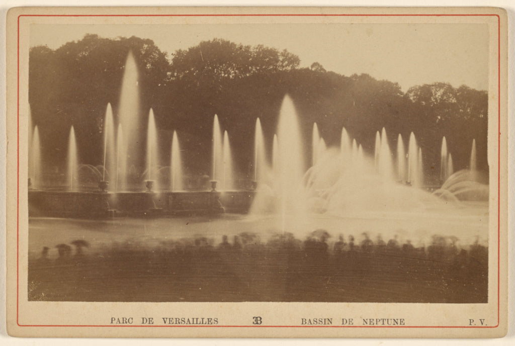 P.V.:Parc de Versailles. Bassin de Neptune., Poster Print Wall Art