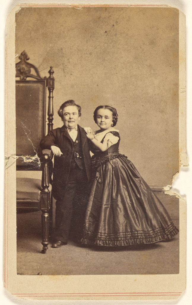 Charles DeForest Fredricks:[Tom Thumb and wife, standing], Poster Print Wall Art