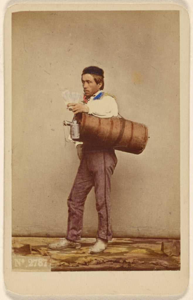 Giorgio Sommer:[A water carrier], Poster Print Wall Art