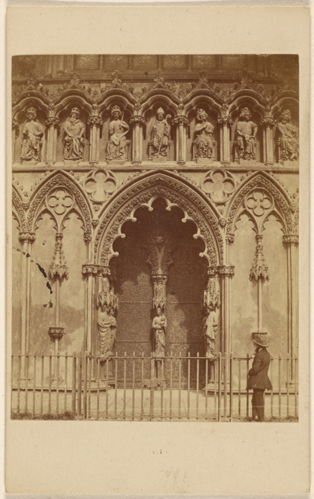 Unknown maker, British:Lichfield Cathedral. West Door., Poster Print Wall Art