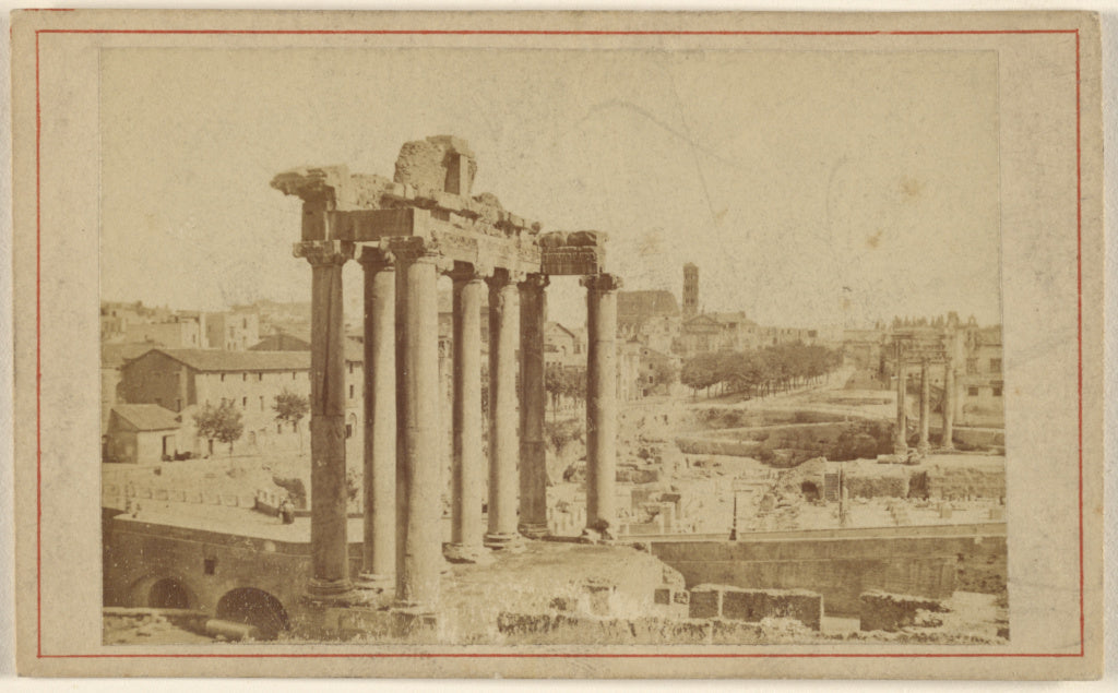 Unknown maker, Italian:Temple of Saturn, Poster Print Wall Art