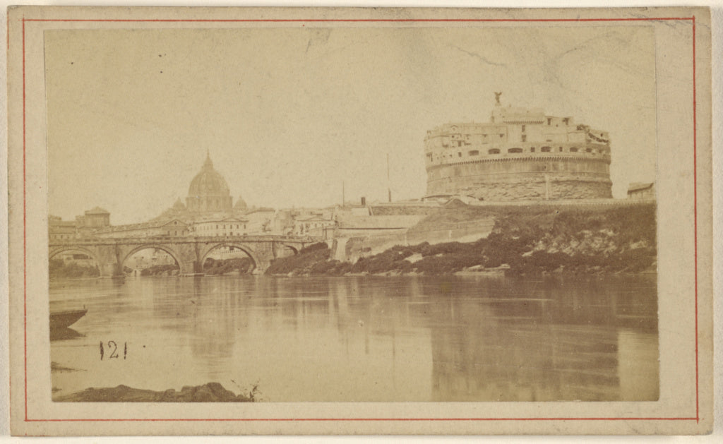 Unknown maker, Italian:Roma. Ponto S. Angelo., Poster Print Wall Art