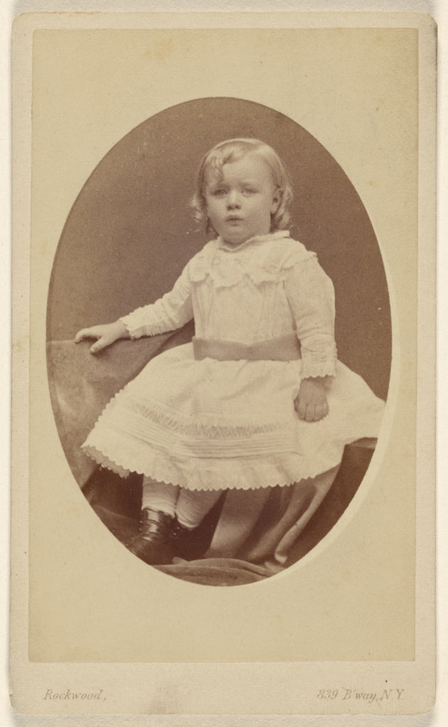 George Gardner Rockwood:[Unidentified little girl seated, in,16x12