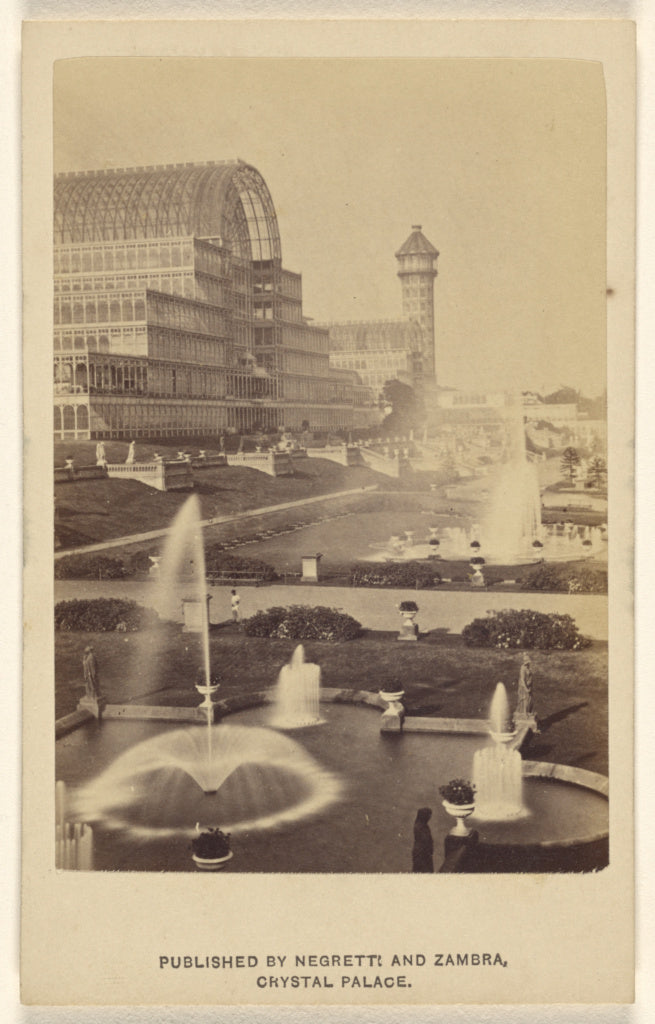 Negretti & Zambra:[Exterior view of Crystal Palace and groun, Poster Print Wall Art