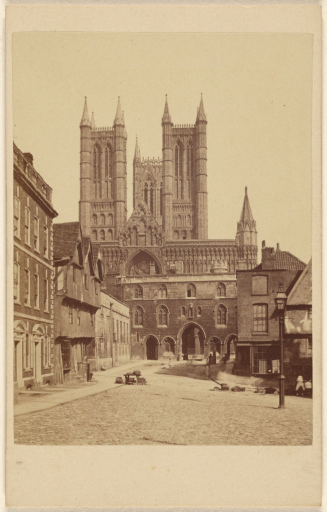 Unknown maker, British:Lincoln Cathedral., Poster Print Wall Art