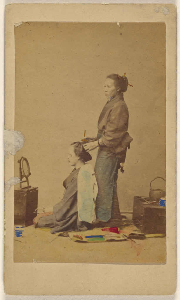 Attributed to Unknown maker, Japanese:Female hair dresser, Poster Print Wall Art