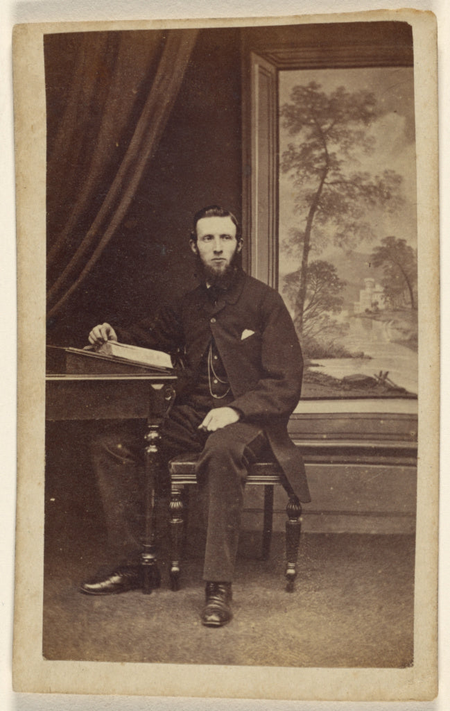 J. Picken:[Unidentified bearded man, seated],16x12