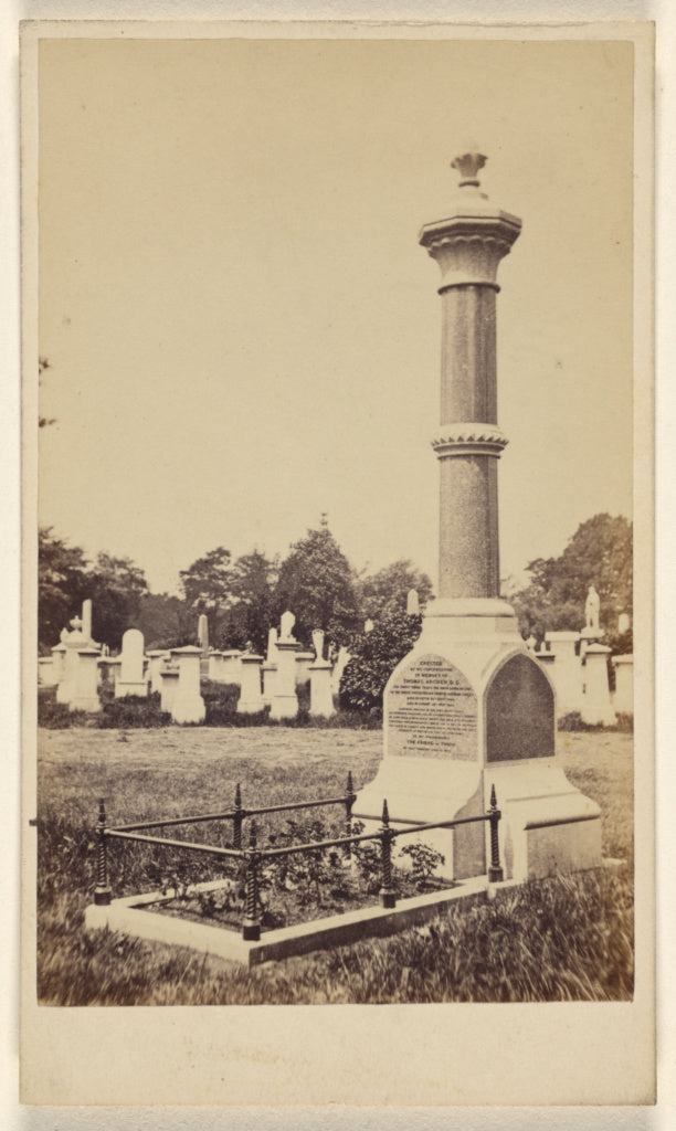 James Riddell:[Gravesite of Thomas Archer, D.D.], Poster Print Wall Art
